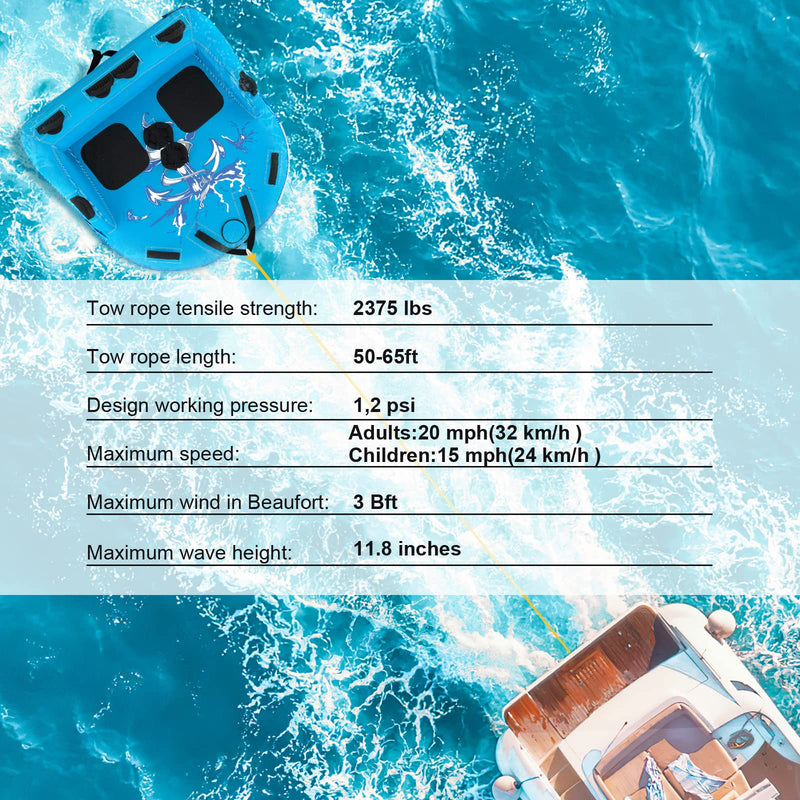 Load image into Gallery viewer, 1-2 Person Water Sport Towables for Boat to Pull - Goplus
