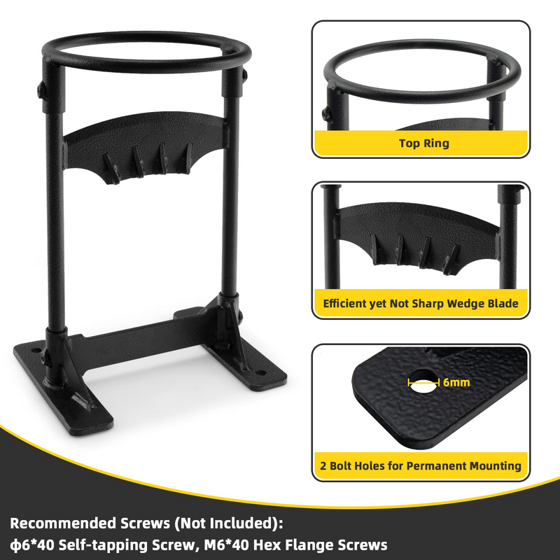 Load image into Gallery viewer, Goplus Firewood Kindling Splitter, High-Carbon Steel Manual Wood Splitter - GoplusUS
