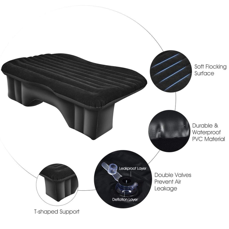 Load image into Gallery viewer, Inflatable Car Air Mattress, Backseat SUV Air Bed w/Pillow, Portable Car Mattress for Camping Travel Rest - GoplusUS

