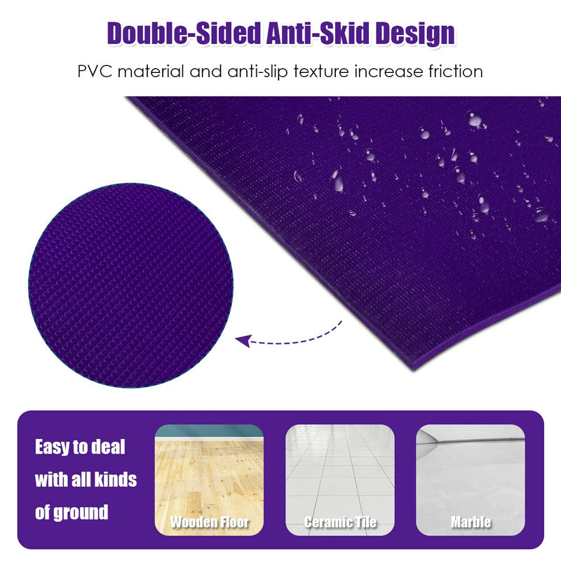 Load image into Gallery viewer, Large Yoga Mat, 7&#39; x 5&#39; x 8mm and 6&#39; x 4&#39; x 8mm with Straps - GoplusUS

