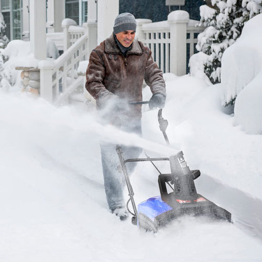 18-inch Electric Snow Thrower, 15AMP Corded Snow Blower with 180 degree Rotatable Chute - GoplusUS