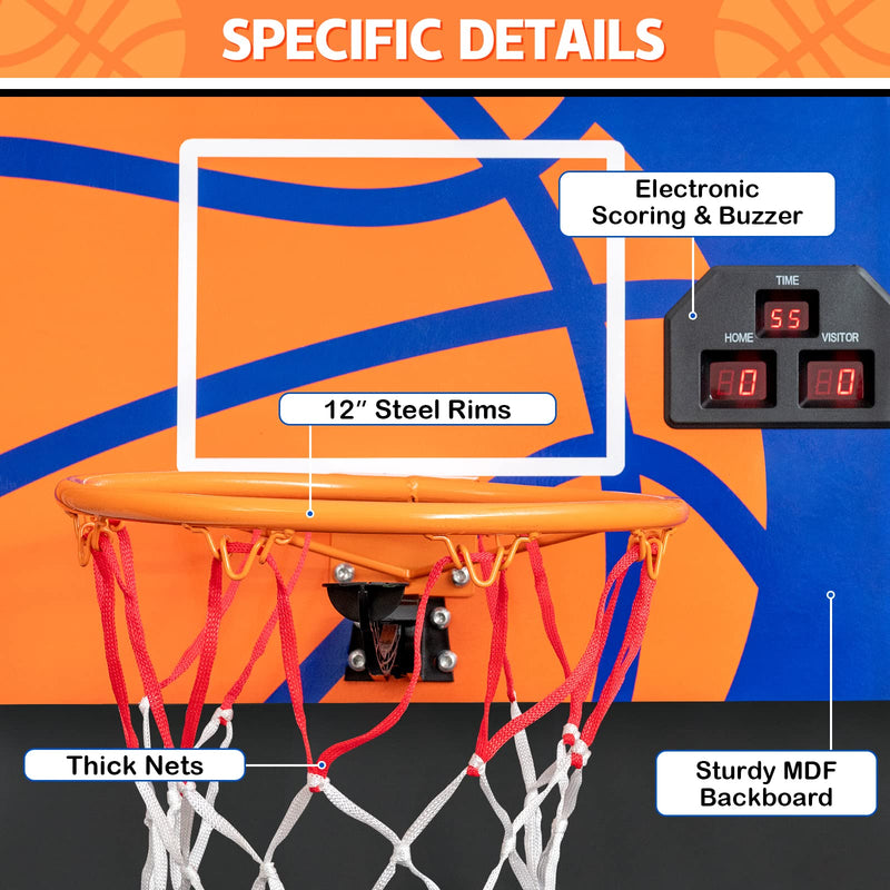 Load image into Gallery viewer, Goplus Foldable Indoor Basketball Arcade Game, Electronic Basketball Single Shootout Games Machine with 3 Balls - GoplusUS
