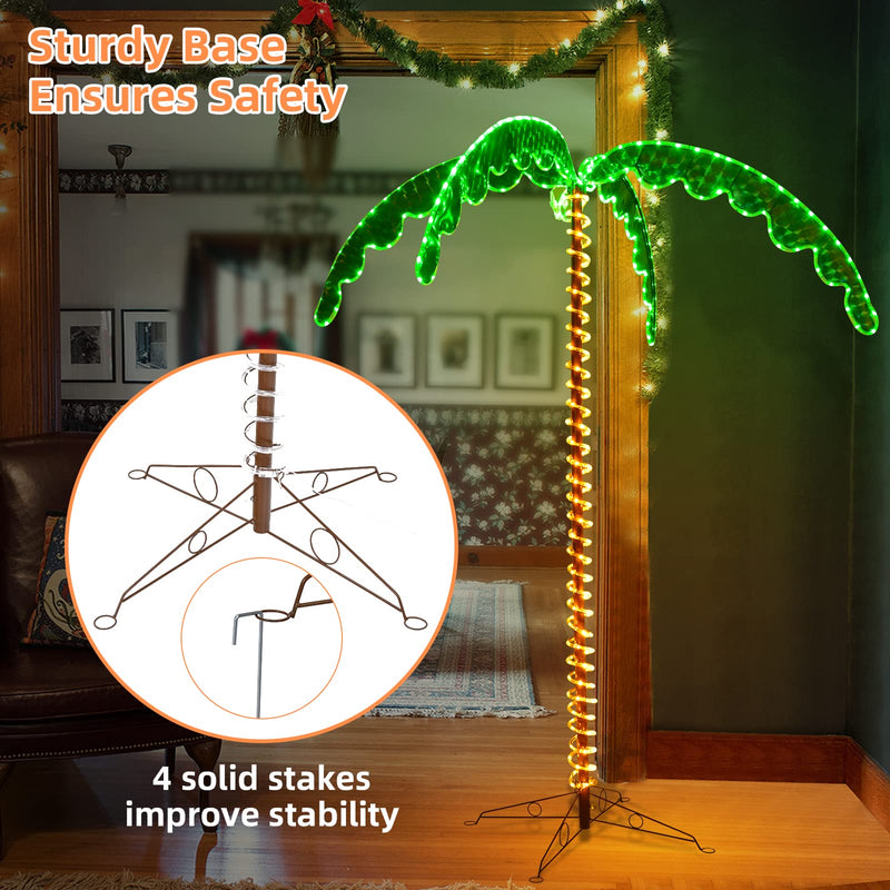 Load image into Gallery viewer, Lighted Palm Trees for Outside Patio - GoplusUS
