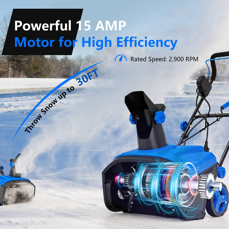 Load image into Gallery viewer, Goplus Snow Blower, 120V 15A Electric Snow Thrower with 180 Rotatable Chute &amp; Folding Handle for Yard Driveway - GoplusUS
