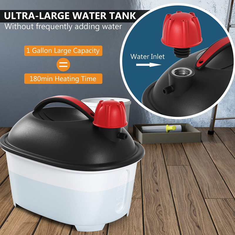 Load image into Gallery viewer, Goplus Wallpaper Steamer Chemical-Free Cleaner for Wallpaper Removal w/ 10FT Hose &amp; Large Steam Plate - GoplusUS
