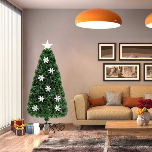 Goplus Pre-Lit Fiber Optic Artificial Christmas Tree - GoplusUS