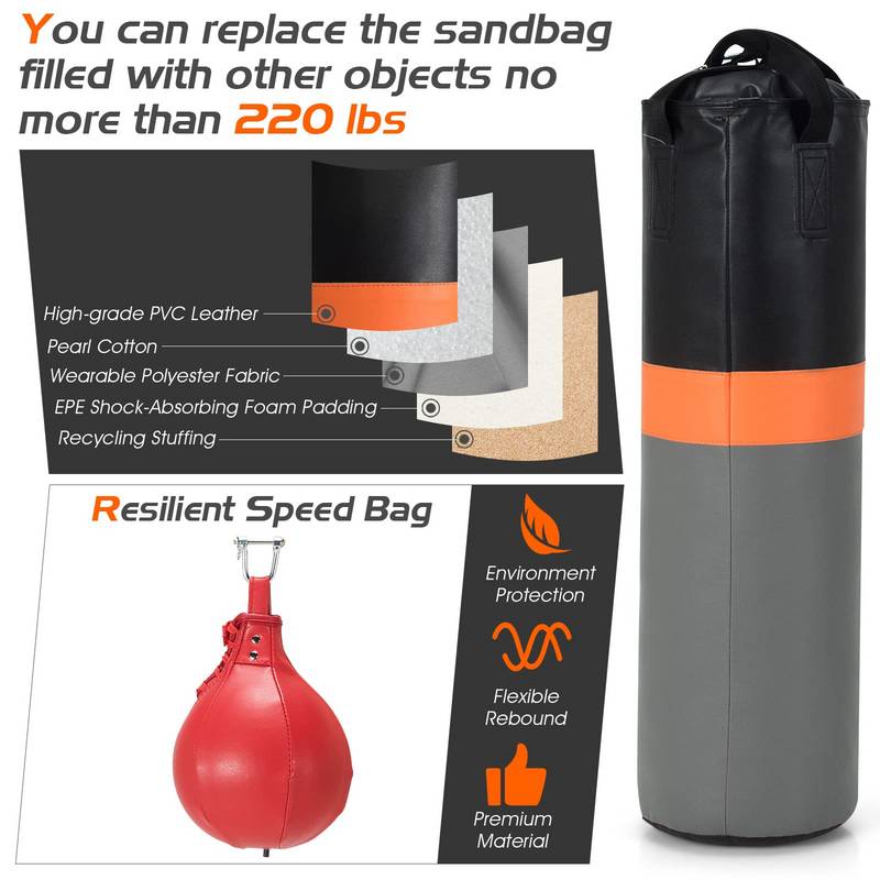 Load image into Gallery viewer, Goplus Boxing Stand for Heavy Bag and Speed Bag - GoplusUS
