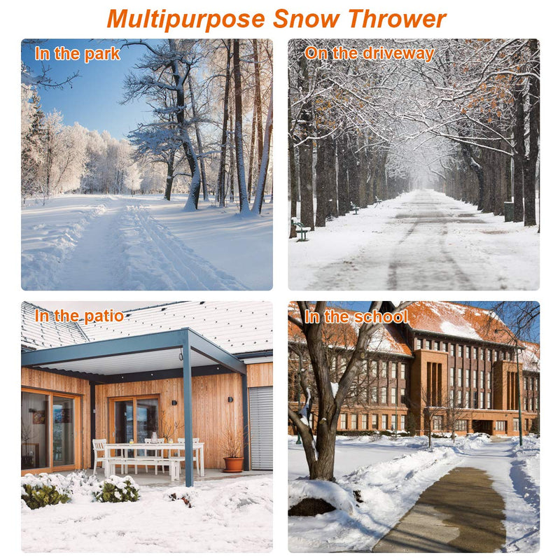 Load image into Gallery viewer, 18-inch Electric Snow Thrower, 15AMP Corded Snow Blower with 180 degree Rotatable Chute - GoplusUS

