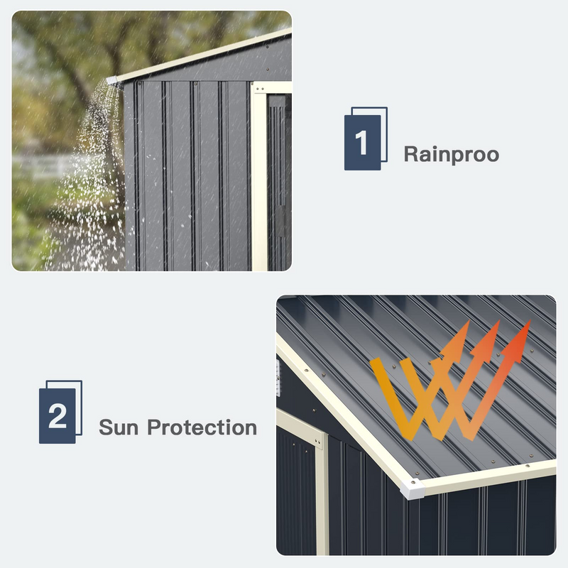 Load image into Gallery viewer, Goplus Storage Shed, Metal 11&#39; X 10&#39; Outdoor Building Organizer - GoplusUS
