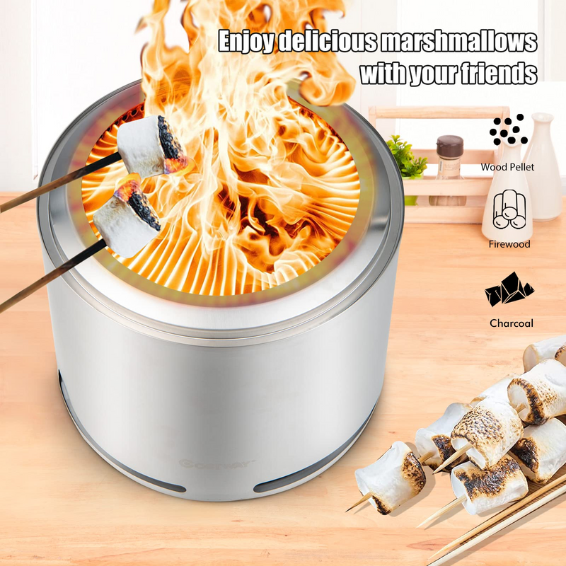 Load image into Gallery viewer, Goplus Smokeless Fire Pit - GoplusUS
