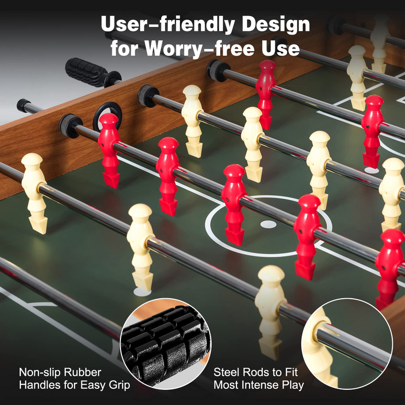 Load image into Gallery viewer, Goplus 48 Inch Game Table, 3-in-1 Combo Table Set w/ Adult Size Foosball Table - GoplusUS

