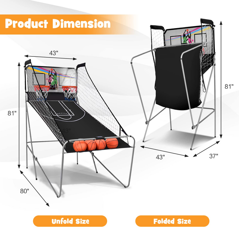 Load image into Gallery viewer, Goplus Dual Shot Basketball Arcade Game - GoplusUS
