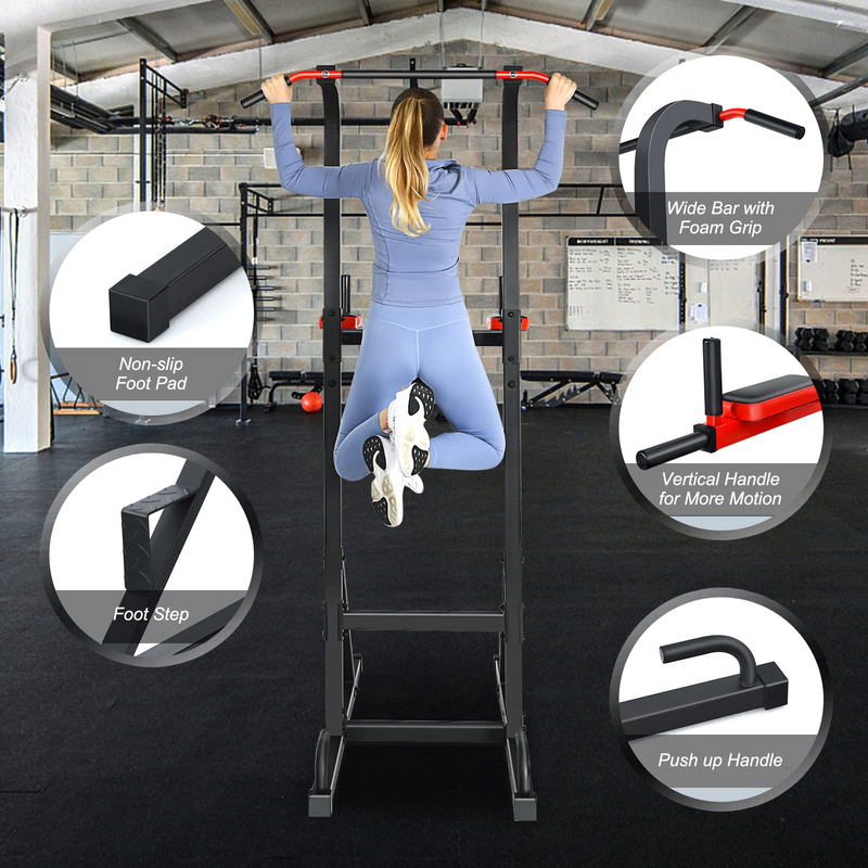 Load image into Gallery viewer, Goplus Power Tower Pull Up Bar Dip Station - GoplusUS

