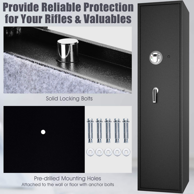 Load image into Gallery viewer, Goplus Rifle Gun Safe, Large Long Gun Safe w/Separate Pistol Lock Box - GoplusUS
