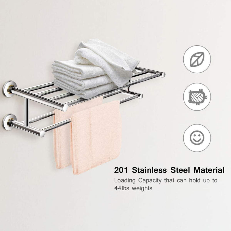 Load image into Gallery viewer, Goplus 24&#39;&#39; Towel Rack, Stainless Steel Metal Bathroom Towel Bar - GoplusUS
