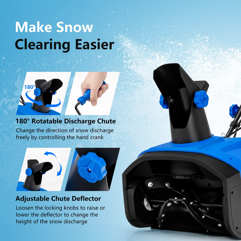 Load image into Gallery viewer, Goplus Snow Blower, 120V 15A Electric Snow Thrower with 180 Rotatable Chute &amp; Folding Handle for Yard Driveway - GoplusUS
