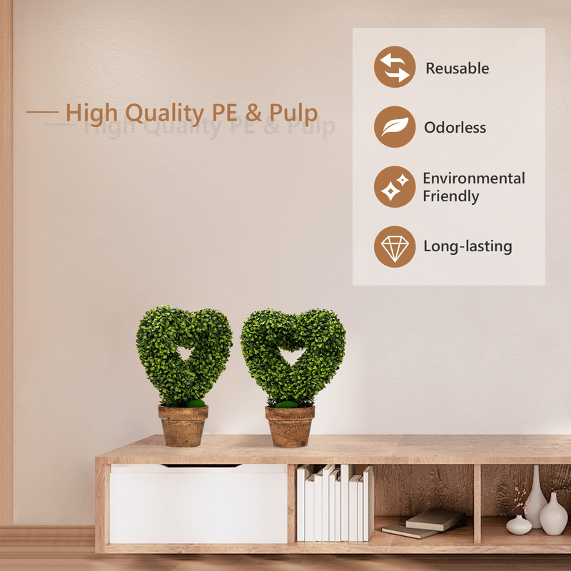 Load image into Gallery viewer, Goplus 4 Pack Artificial Boxwood Topiary Trees - GoplusUS
