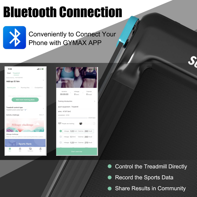 Load image into Gallery viewer, Goplus Folding Treadmill, Compact Superfit Treadmill with APP Control, Blue Tooth Speaker - GoplusUS
