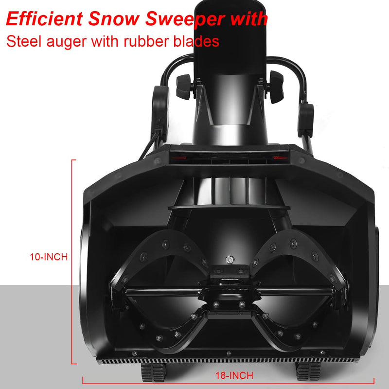 Load image into Gallery viewer, 18-inch Electric Snow Thrower, 15AMP Corded Snow Blower with 180 degree Rotatable Chute - GoplusUS
