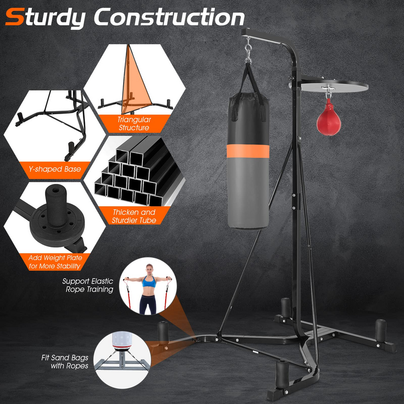 Load image into Gallery viewer, Goplus Boxing Stand for Heavy Bag and Speed Bag - GoplusUS
