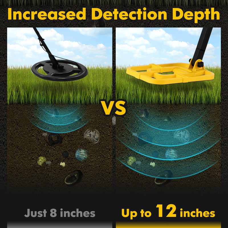 Load image into Gallery viewer, Goplus Foldable Metal Detector for Adults, Professional Waterproof Gold Silver Detector with Higher Accuracy
