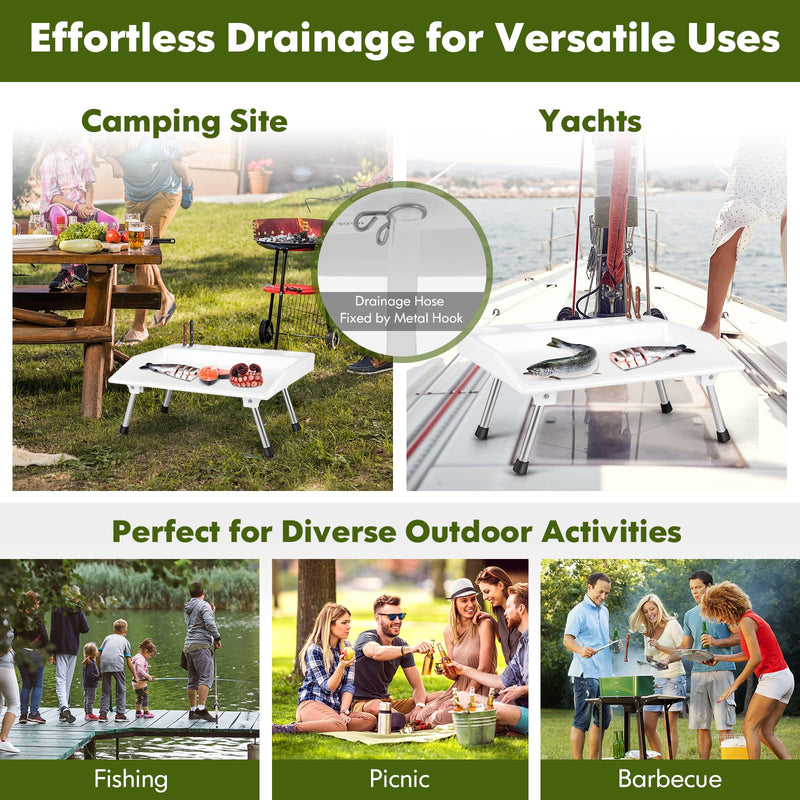 Load image into Gallery viewer, Goplus Folding Fish Cleaning Table
