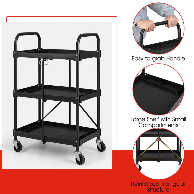 Load image into Gallery viewer, Folding Utility Cart - Goplus
