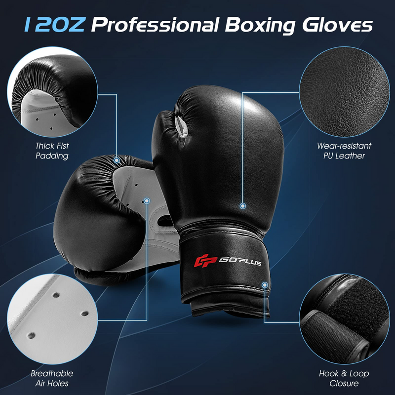 Load image into Gallery viewer, Goplus Freestanding Punching Bag 70&quot;, 220lbs Heavy Boxing Bag with Gloves, Shock Absorber, 12 Suction Cup Base - GoplusUS

