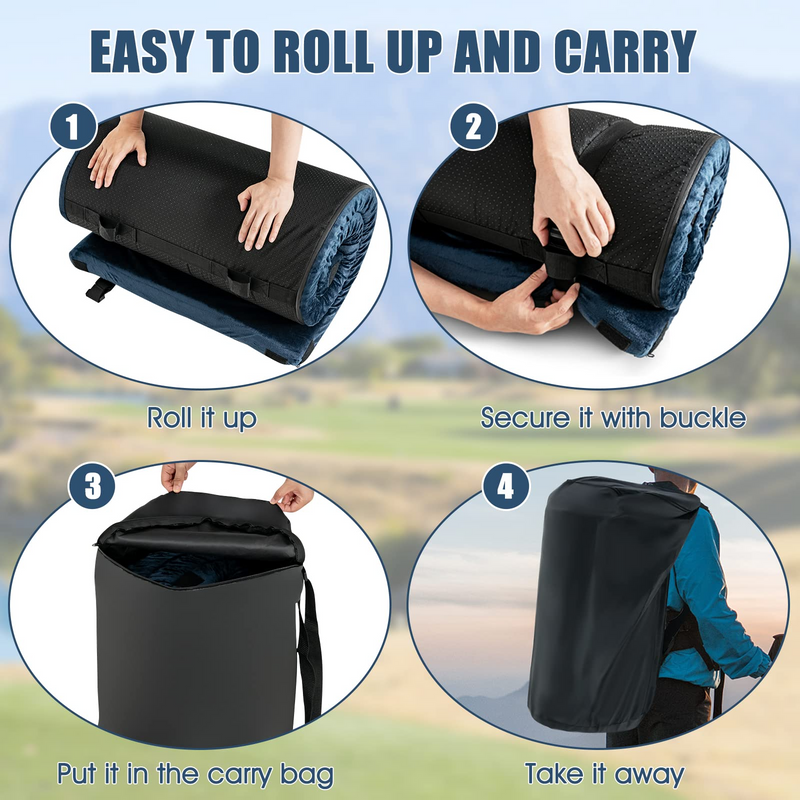 Load image into Gallery viewer, Goplus Memory Foam Camping Mattress, Waterproof Roll Up Floor Mattress with Carrying Bag - GoplusUS
