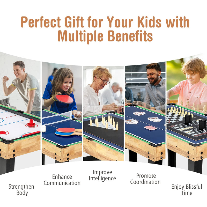 Load image into Gallery viewer, 10-in-1 Combination Multi Game Table Set - GoplusUS
