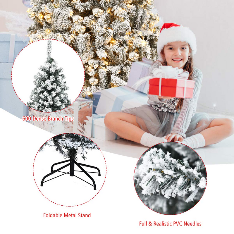 Load image into Gallery viewer, Goplus 6ft Pre-Lit Artificial Christmas Tree - GoplusUS
