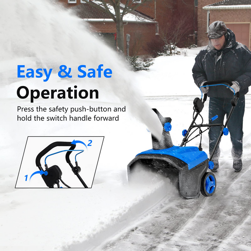 Load image into Gallery viewer, Goplus Snow Blower, 120V 15A Electric Snow Thrower with 180 Rotatable Chute &amp; Folding Handle for Yard Driveway - GoplusUS
