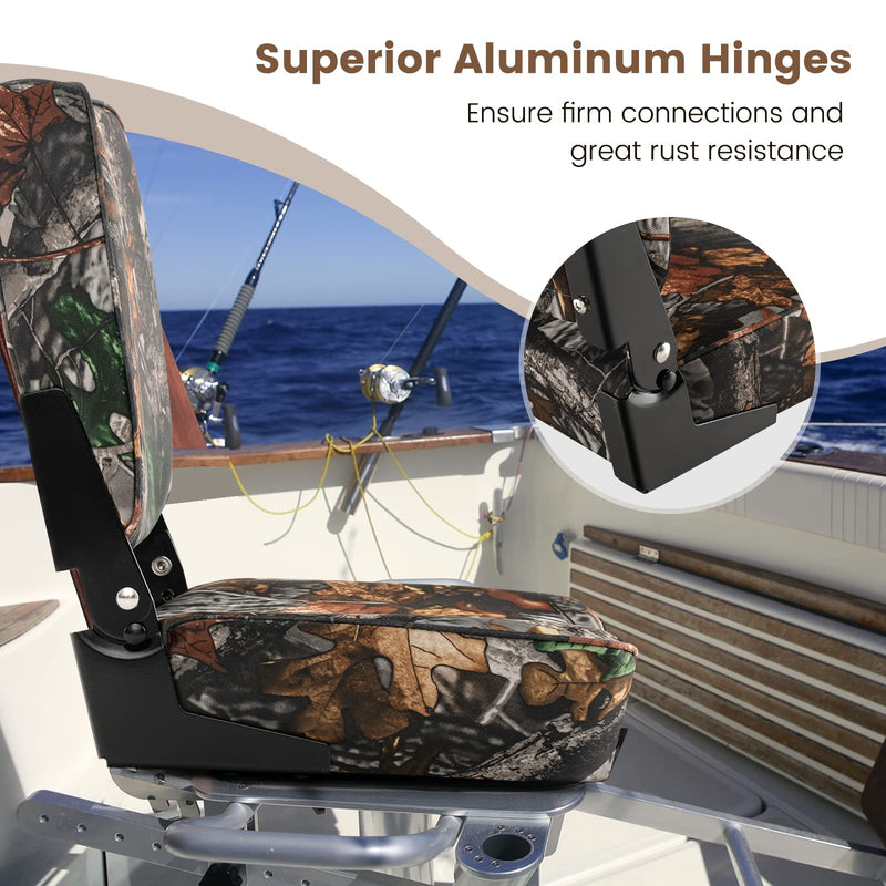 Load image into Gallery viewer, 2 Pack Boat Seat, Folding Low Back Fishing Seat - Goplus
