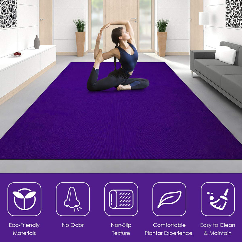 Load image into Gallery viewer, Large Yoga Mat, 7&#39; x 5&#39; x 8mm and 6&#39; x 4&#39; x 8mm with Straps - GoplusUS
