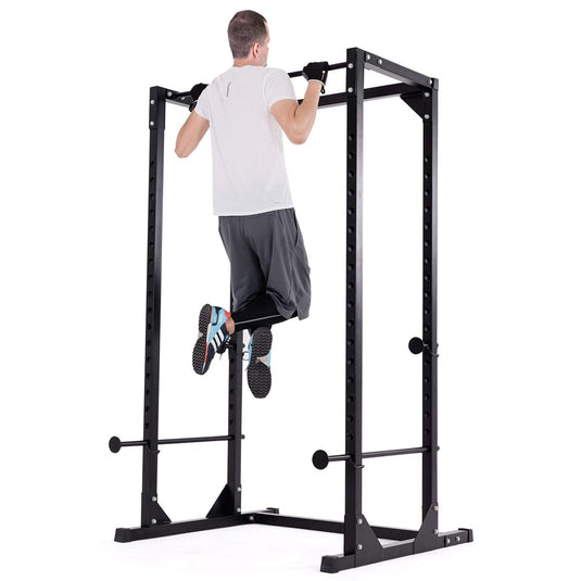 Power Rack Heavy Duty Adjustable Power Cage Multi-Function Fitness Squat Cage for a Complete Home Gym