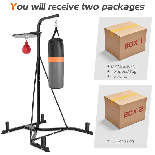 Goplus Boxing Stand for Heavy Bag and Speed Bag - GoplusUS