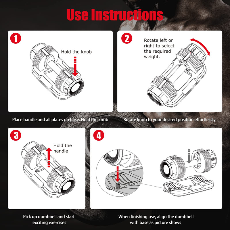 Load image into Gallery viewer, Adjustable Dumbbells, 25 lbs Single Dumbbell - GoplusUS
