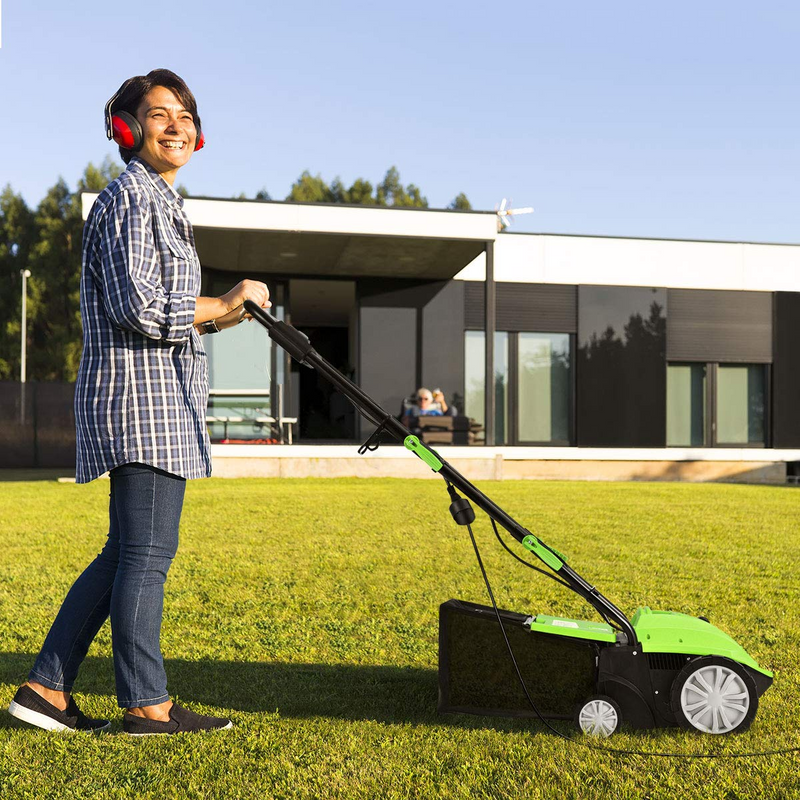 Load image into Gallery viewer, Goplus 2-in-1 Lawn Dethatcher 12Amp, 3 Level Depth Adjustable Weeder - GoplusUS
