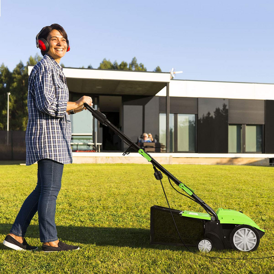 Goplus 2-in-1 Lawn Dethatcher 12Amp, 3 Level Depth Adjustable Weeder - GoplusUS