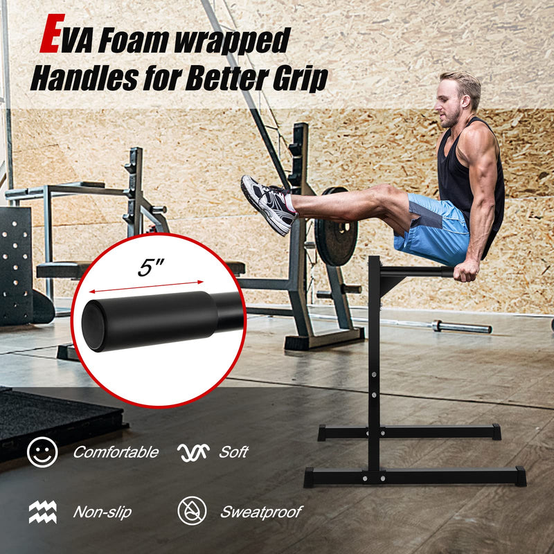 Load image into Gallery viewer, Goplus Multifunctional Dip Stand Dip Station, 600 LBS Capacity Heavy Duty Dip Bar Push Up Bar
