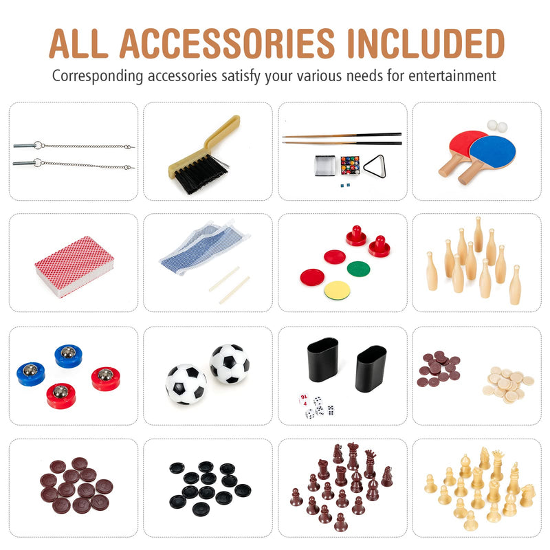 Load image into Gallery viewer, 10-in-1 Combination Multi Game Table Set - GoplusUS
