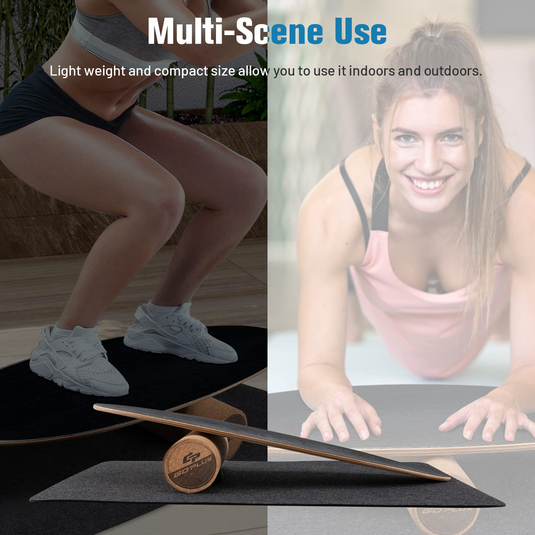 Goplus Balance Board Trainer, 500 LBS Weight Capacity Balancing Board for Core Strength, Skateboard - GoplusUS