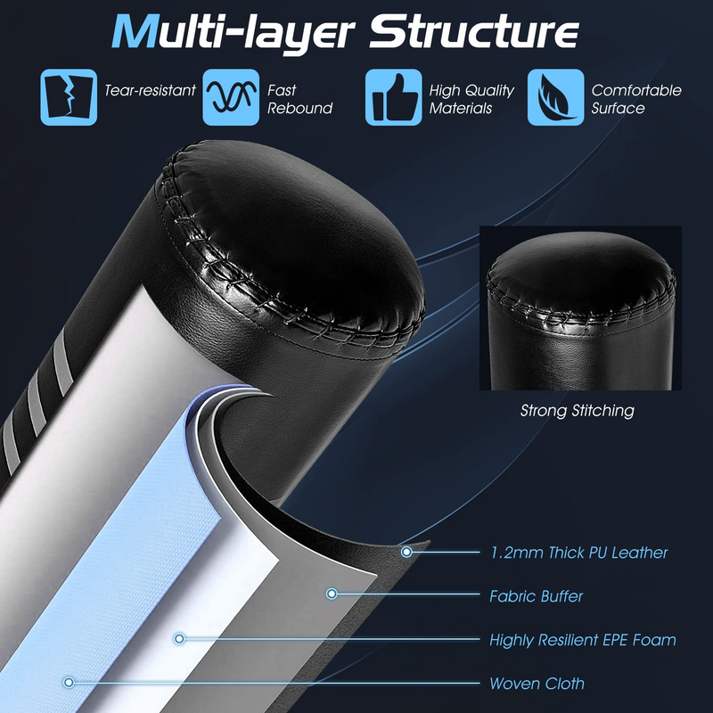 Load image into Gallery viewer, Goplus Freestanding Punching Bag 70&quot;, 220lbs Heavy Boxing Bag with Gloves, Shock Absorber, 12 Suction Cup Base - GoplusUS
