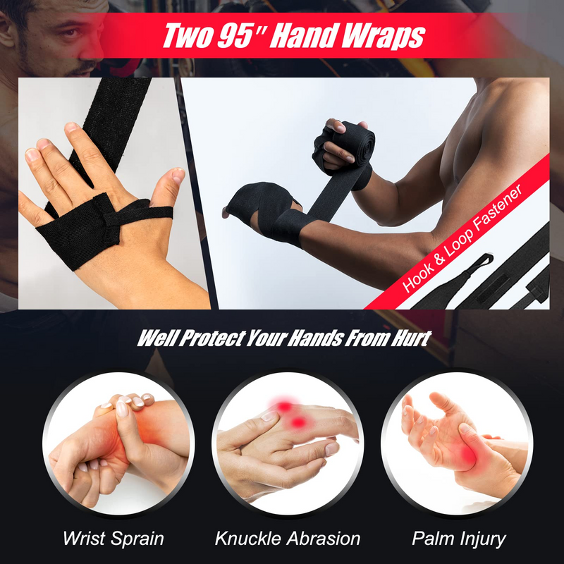 Load image into Gallery viewer, Goplus Punching Bag for Adults, 56 lbs Heavy Hanging Boxing Bag Set with 12 OZ Punching Gloves &amp; Hand Wraps - GoplusUS
