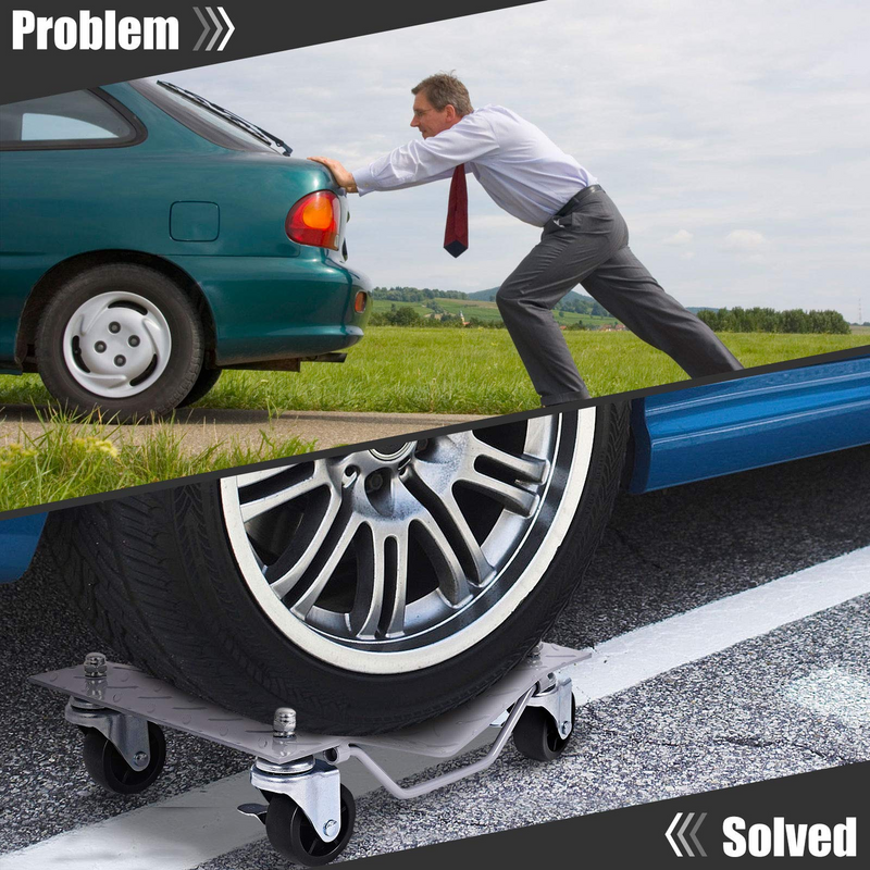 Load image into Gallery viewer, 4 PCS 4 X 3&quot; Set Wheel Dollies Dolly Tire Skates Vehicle Car Auto Repair Moving Diamond - GoplusUS
