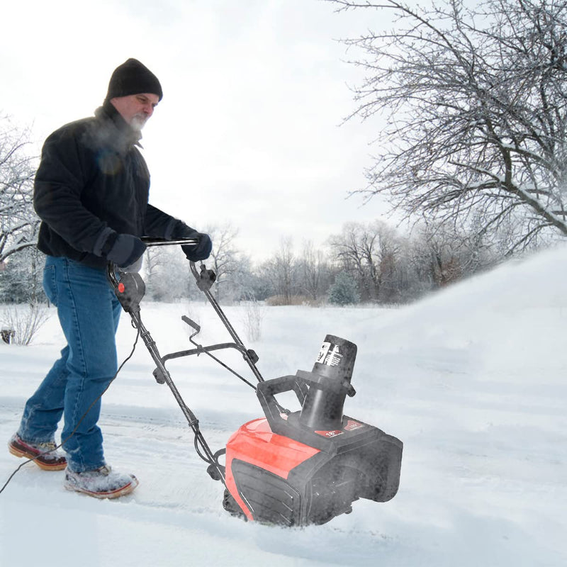 Load image into Gallery viewer, 18-inch Electric Snow Thrower, 15AMP Corded Snow Blower with 180 degree Rotatable Chute - GoplusUS
