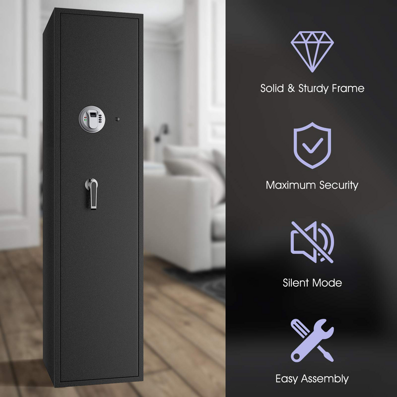Load image into Gallery viewer, Goplus Rifle Gun Safe, Large Long Gun Safe w/Separate Pistol Lock Box - GoplusUS

