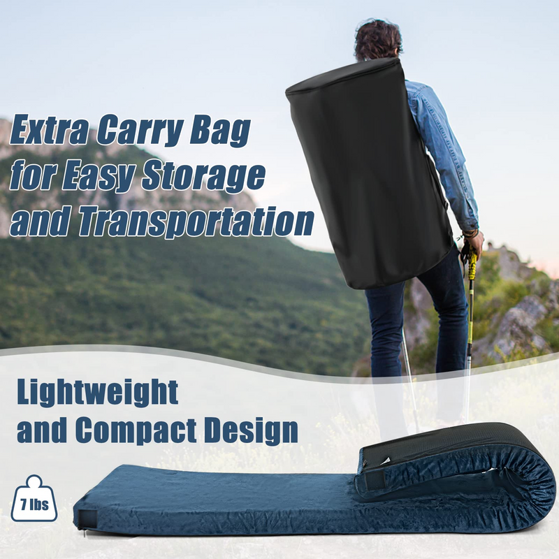 Load image into Gallery viewer, Goplus Memory Foam Camping Mattress, Waterproof Roll Up Floor Mattress with Carrying Bag - GoplusUS
