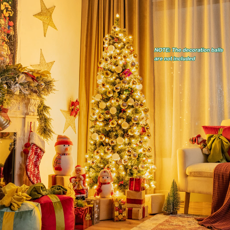 Load image into Gallery viewer, Snow Flocked Artificial Hinged Xmas Tree
