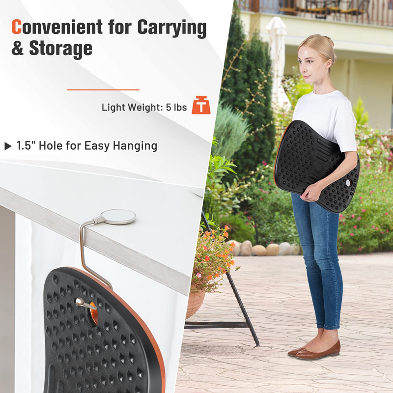 Load image into Gallery viewer, Goplus Standing Desk Wooden Balance Board, 360 Rotation Anti Fatigue Mat Wobble Board with 138 Massage Points &amp; Anti-Slip Base - GoplusUS
